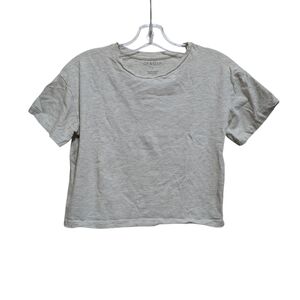 Isa & Ella Organic Cotton Cream Crop Top Small